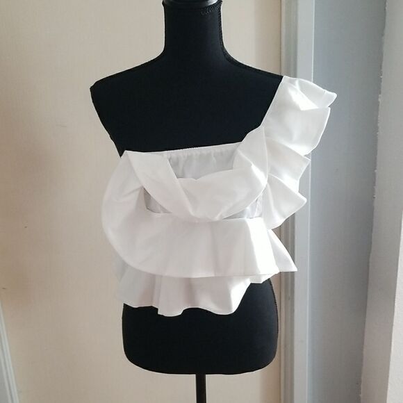 WITE BLOUSE SMALL NWOT  - Picture 3 of 11